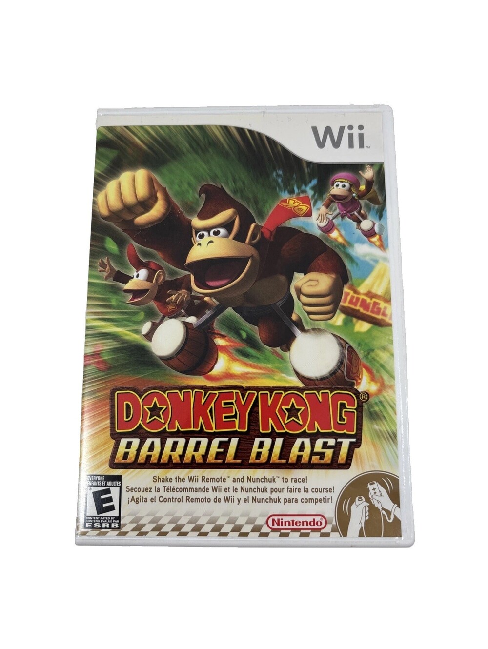 Donkey Kong Barrel Blast Nintendo Wii 2007 Complete W/ Manual CIB Tested